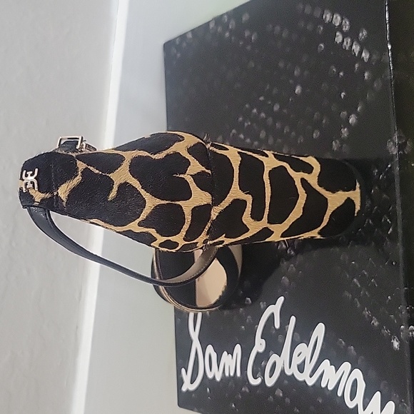 Sam Edelman animal print block heels - Picture 2 of 4